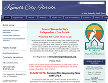 Tablet Screenshot of kennethcityfl.org